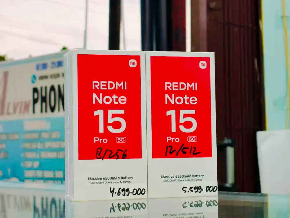 REDMI NOTE 15 PRO 5G 12/512 TITANIUM NEW SEGEL PROMO TERMURAH
