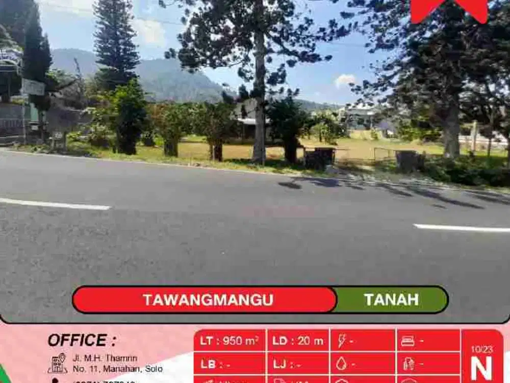 Jual Tanah Tawangmangu