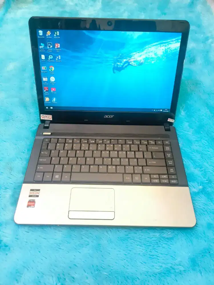 Dijual laptop acer aspire e1-421 slim,kencang.amd e-450,ram 8 gb