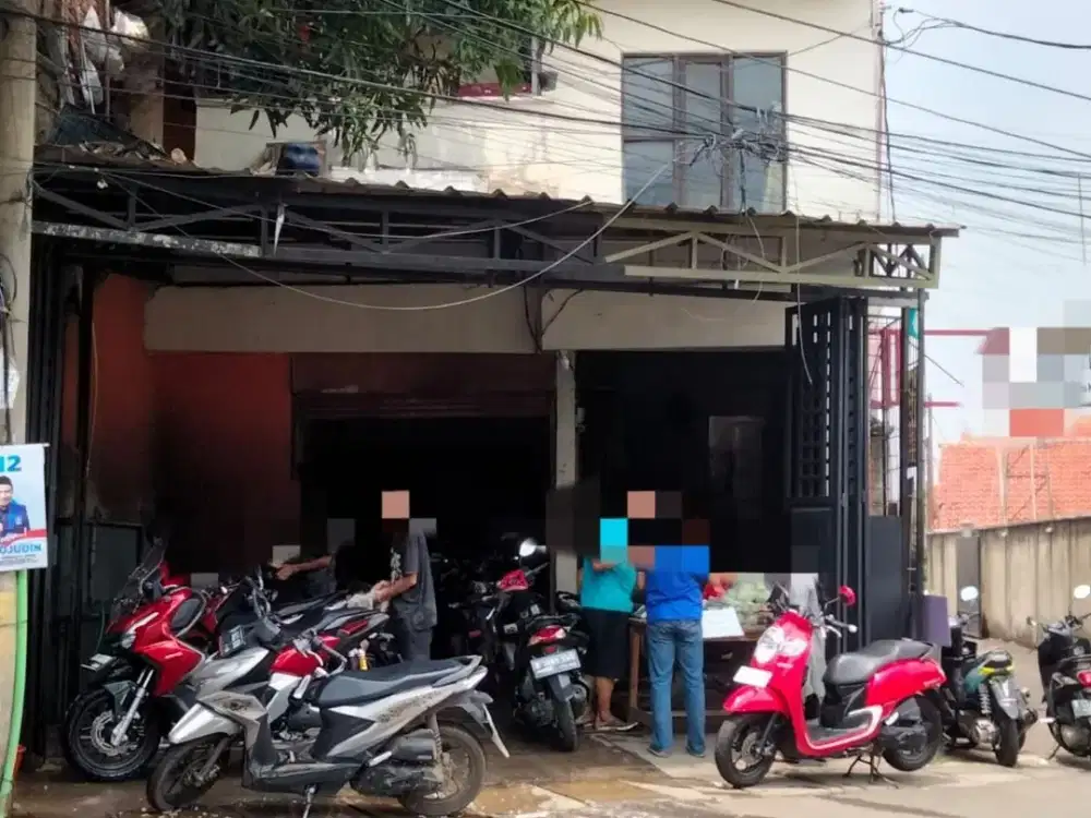 Rumah di jual + usaha steam motor di Pondok aren raya Tangerang selatan