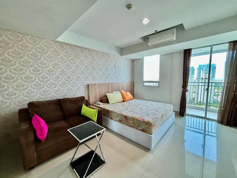 Disewakan Tahunan Apartemen Springhill Terrace Tower Sandalwood Studio Fully Furnish Interior