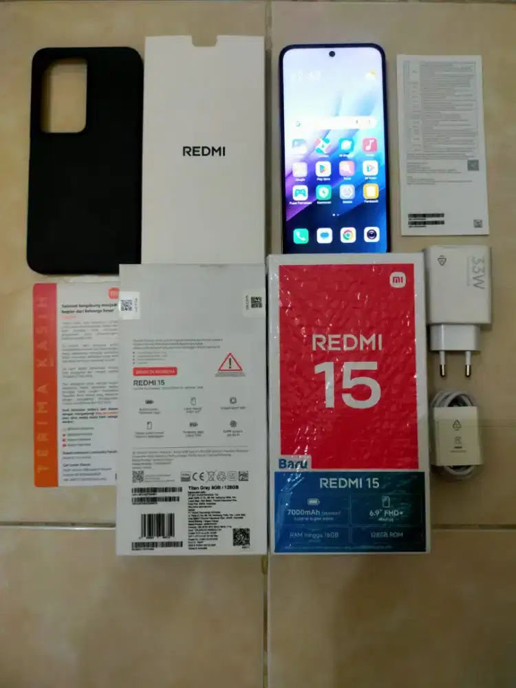 Redmi 15 seperti baru 8/128