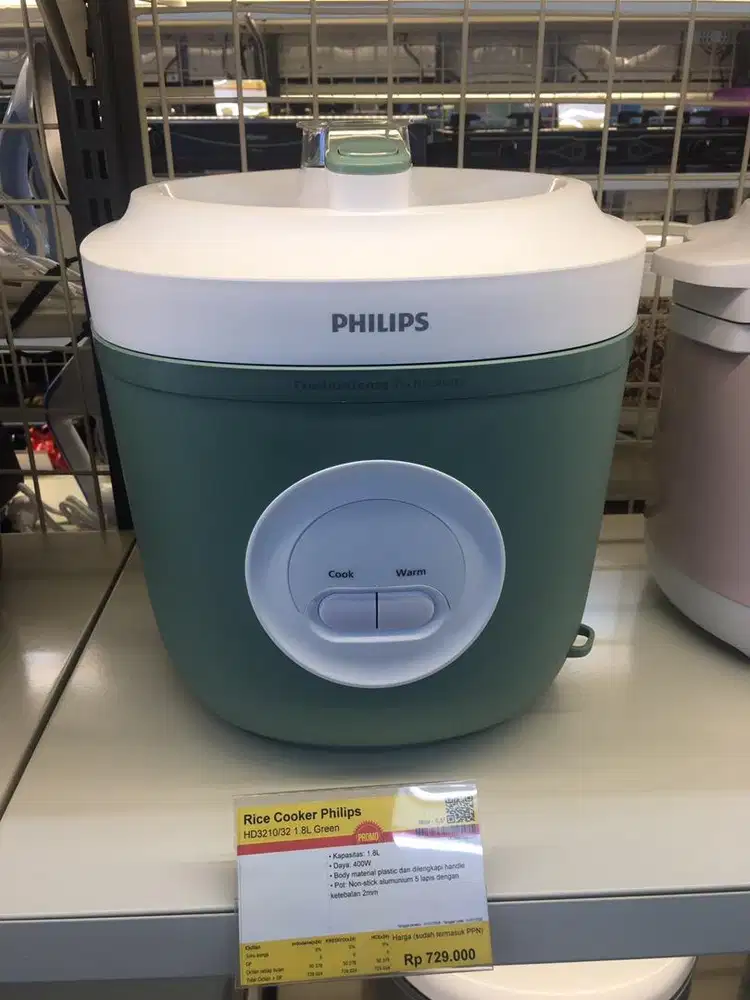 RICE COOKER PHILIPS 1.8L Green