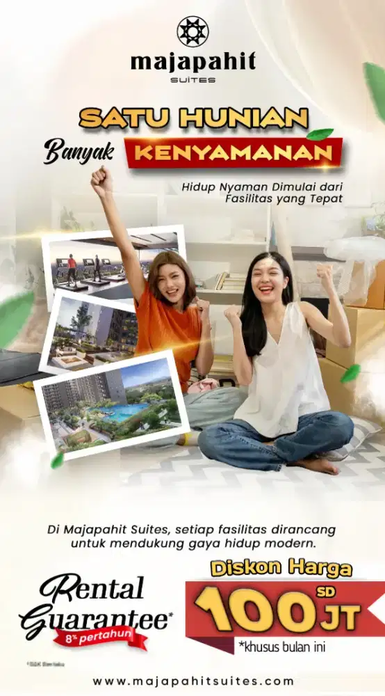 Satu2nya Apartemen di kota Cibubur ada Kampus & Edu Centre dibawahnya