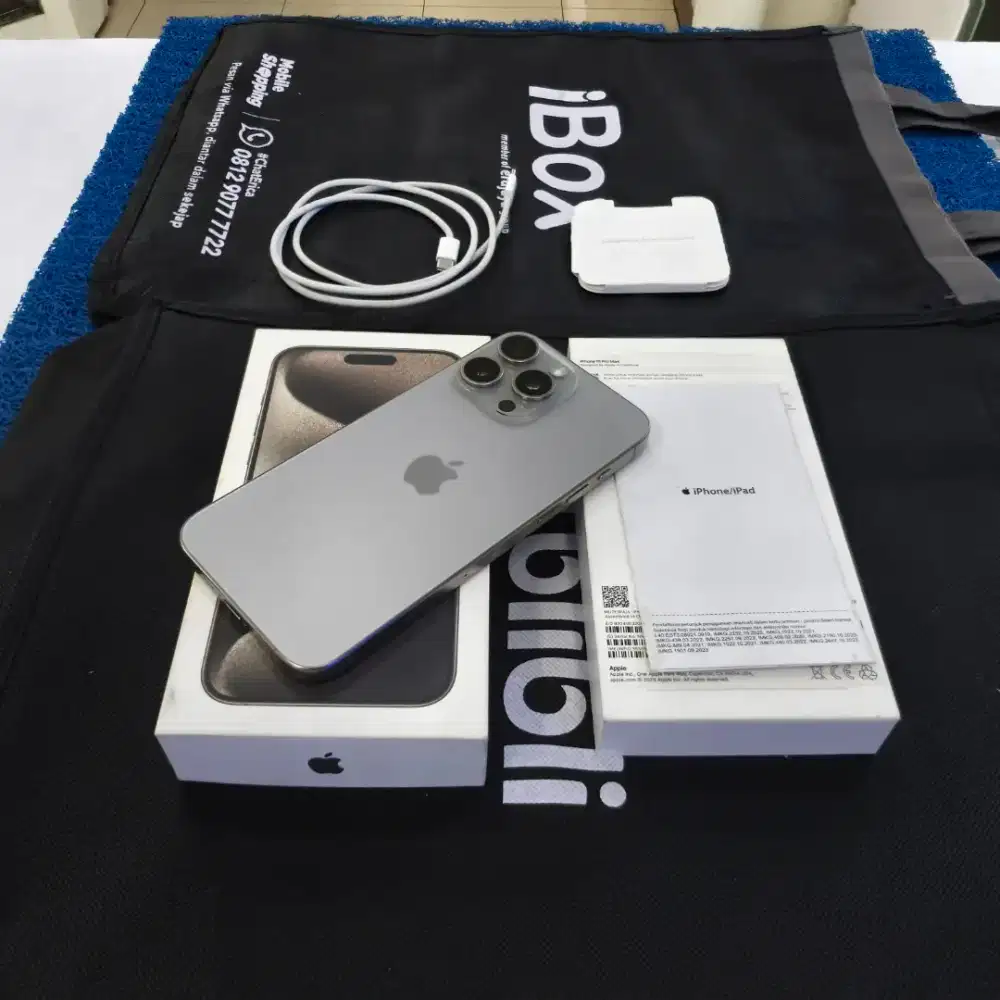 Iphone 15 Pro Max 512gb 99% like new Ex Garansi resmi iBox