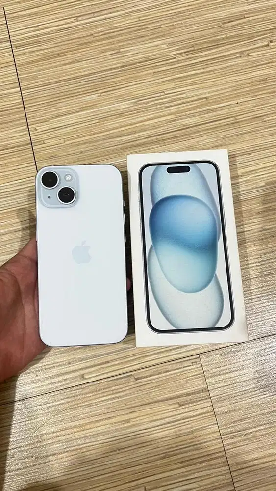 DIJUAL IPHONE 15 128GB BLUE IBOX