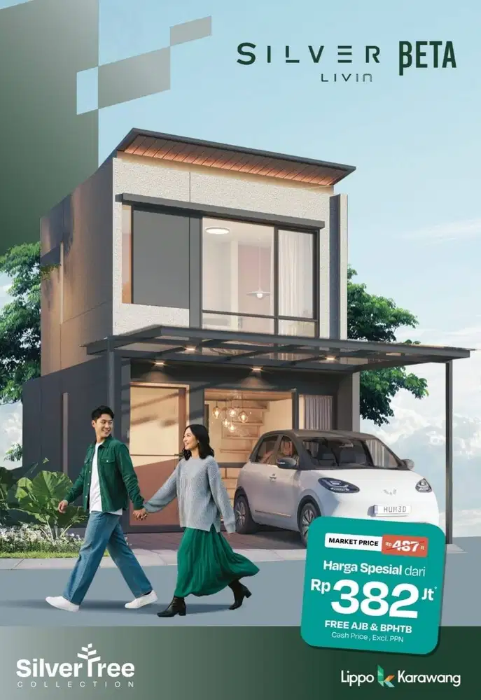 Rumah 2 Lantai Silver Beta Livin lippo karawang
