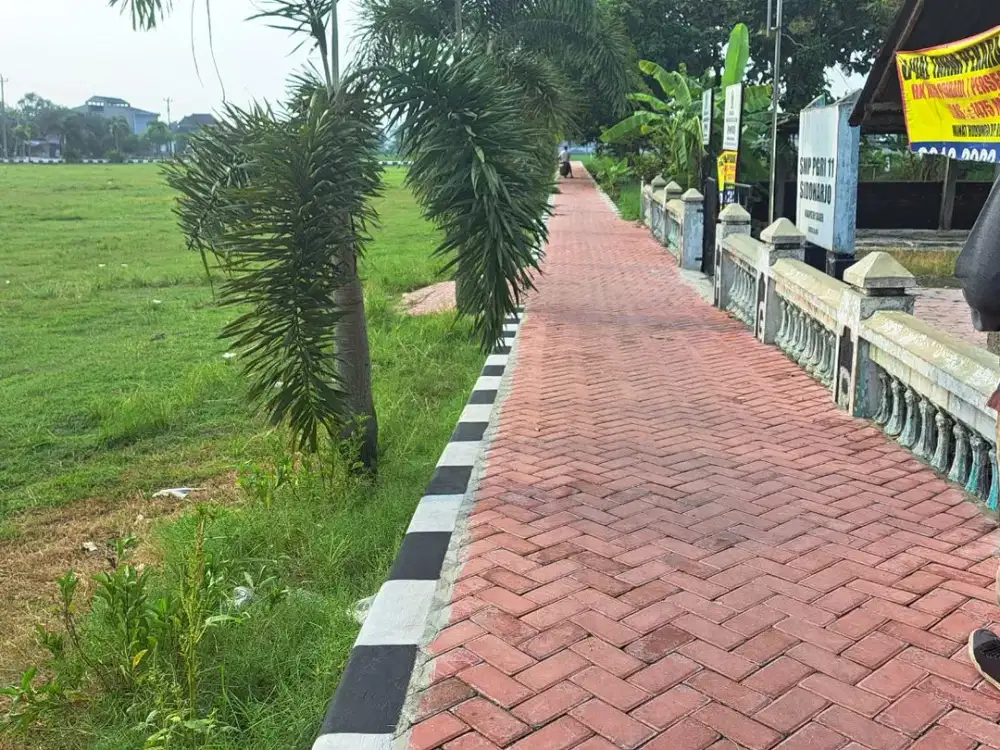 Tanah produktif sebagian lahan sebagian Sawah di Nguwer dekat Lapangan