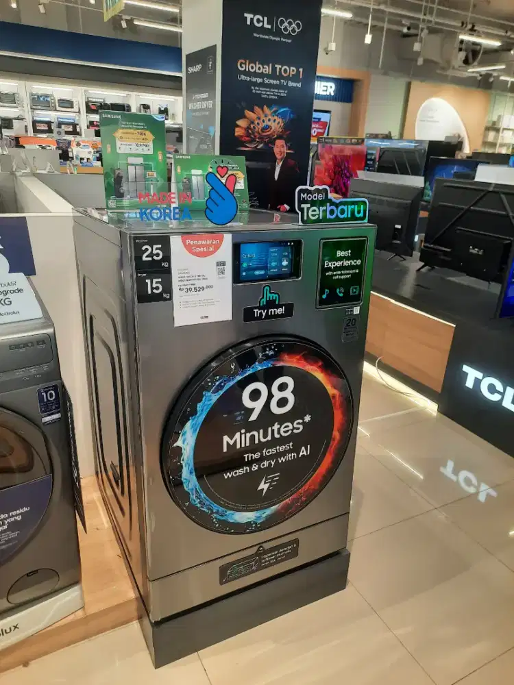 Mesin cuci samsung wash+dry double combo
