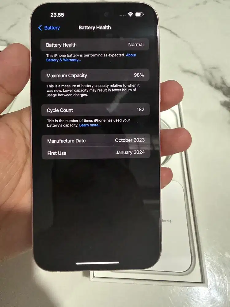 iPhone 15 Plus Pink 128 GB Like New Fullset Original Mulus