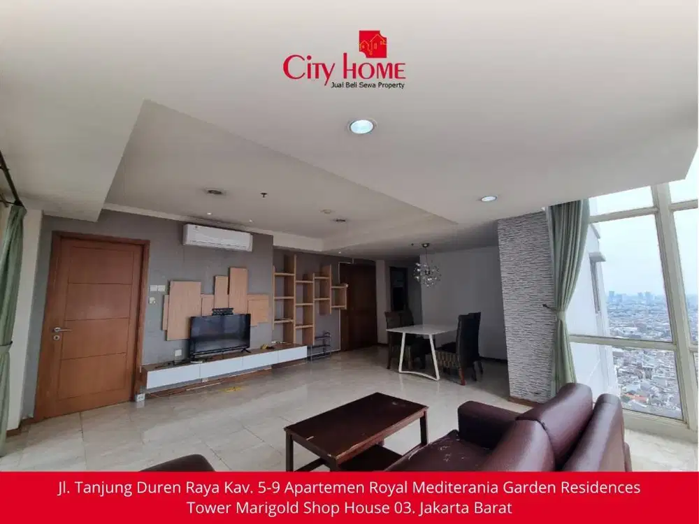 Disewakan Cepat Apartemen 3 Kamar Full Furnished, Jakarta Barat