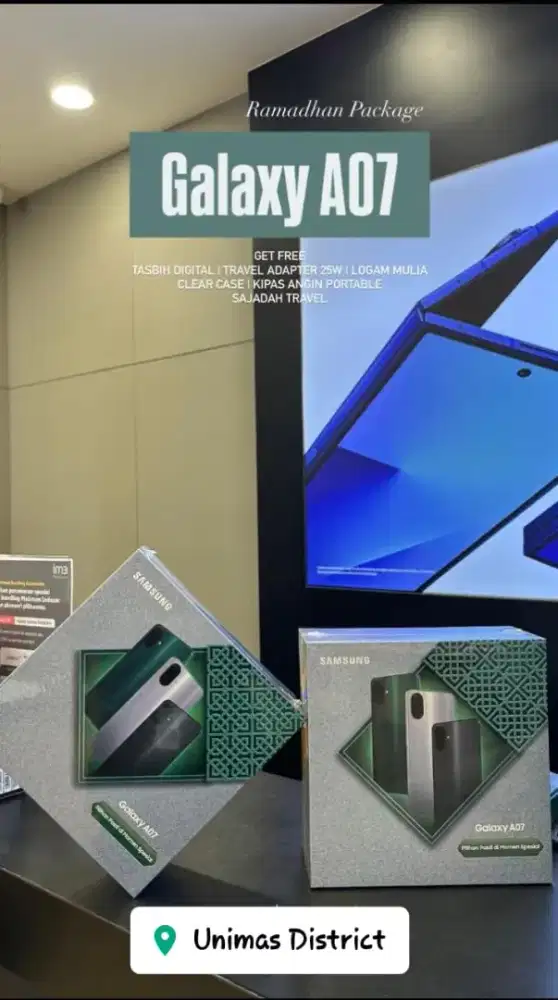 SAMSUNG GALAXY A07 RAM 8 + 8 GB / 256 GB RAMADHAN PACKAGE