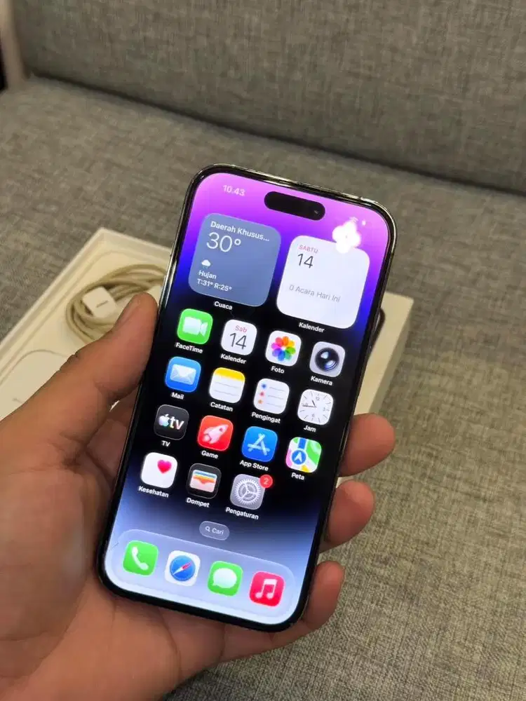 iphone 14pro 256gb deep purple ibox second