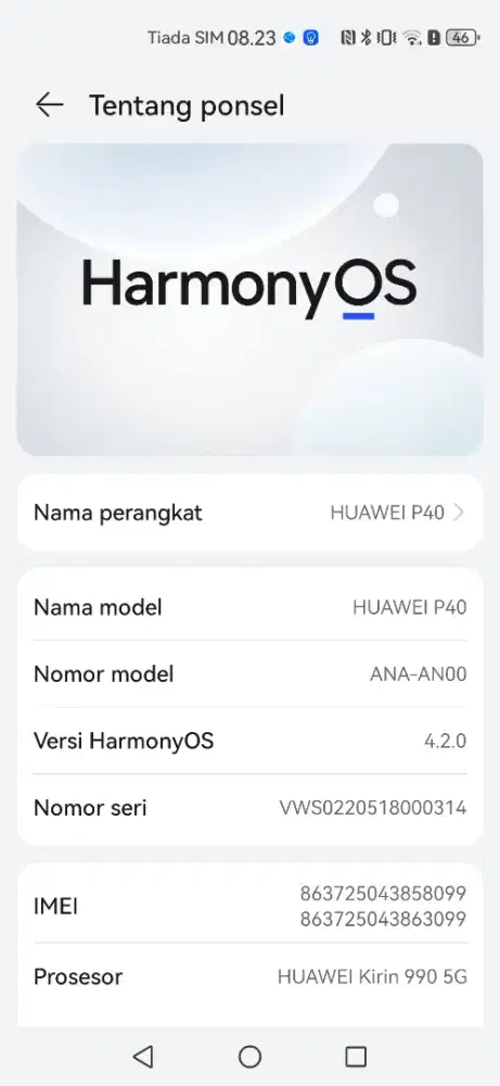 Huawei P40 8/128 ex indo