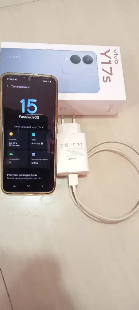 Vivo Y17s 4/128 fullset mulus