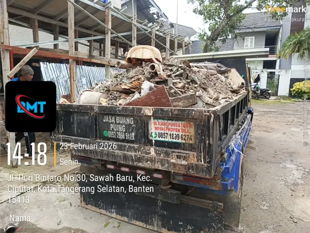 Jasa buang puing dan sampah
