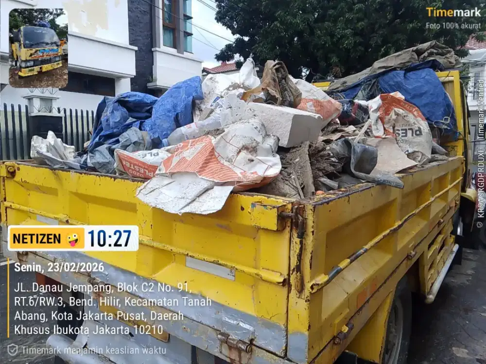 Jasa angkut puing dan pembersihan lahan