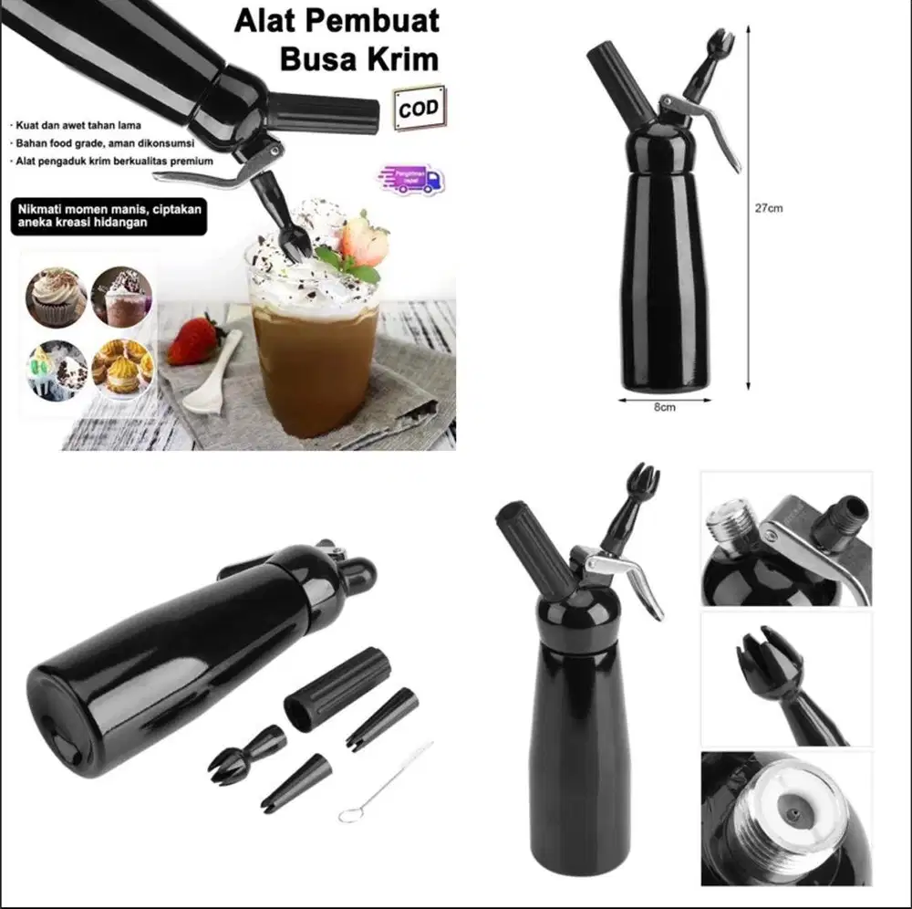 Dispenser whip cream 500ml