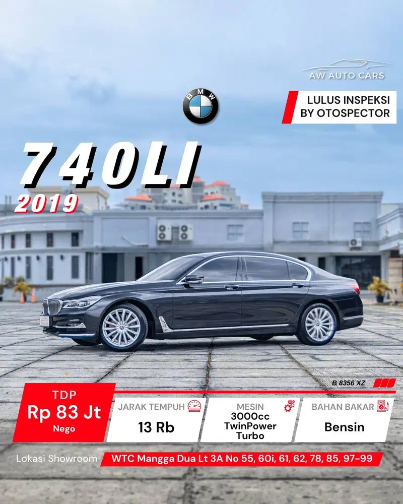 [LOW KM] BMW 740Li 2019 pure excellence 2020