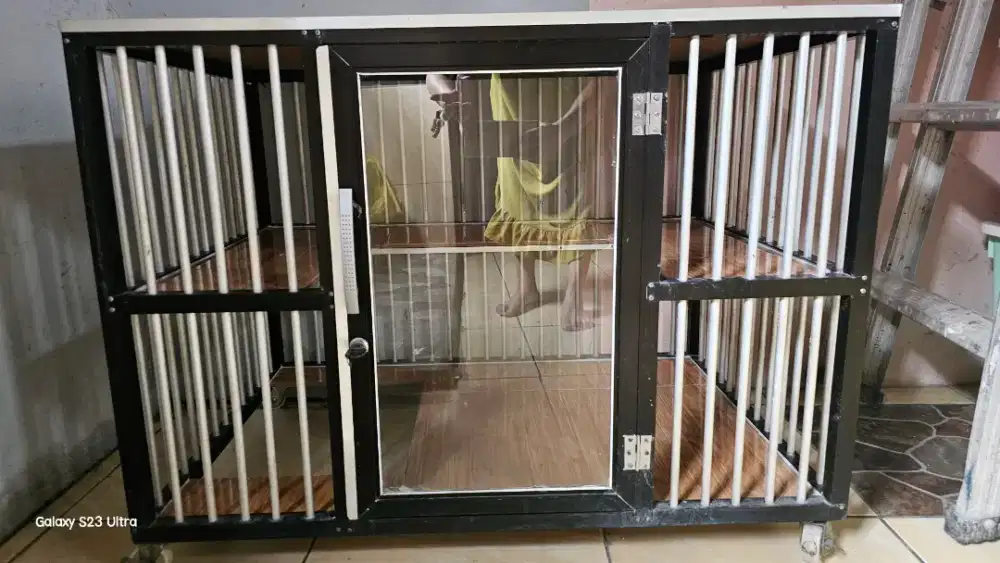 Kandang kucing keramik Kaca