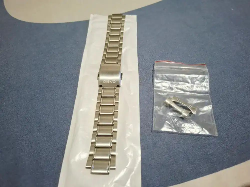 Strap Tali Jam Tangan Stainless Steel Casio MDV-106 Duro Original 22mm