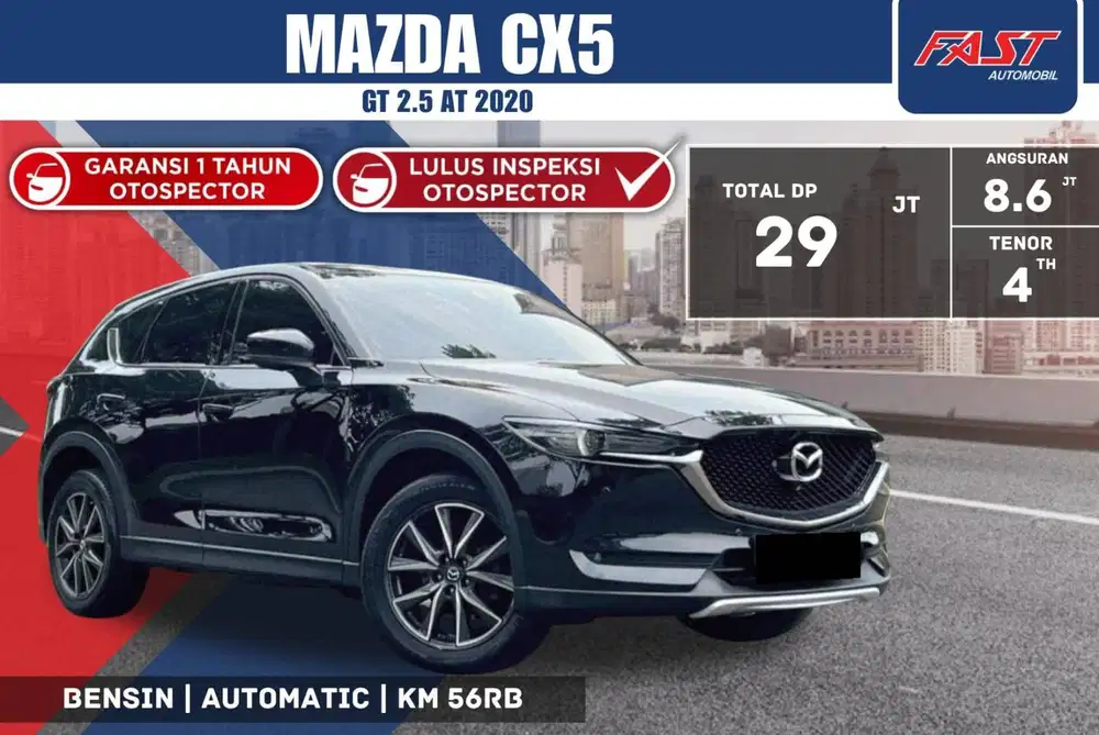 MAZDA CX5 GT 2020 2.5 AT FACELIFT SUNROOF KM.56RB & PAJAK PANJANG