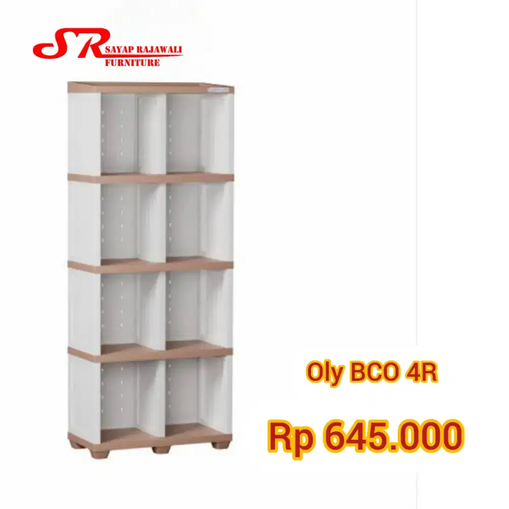 Berbagai Macam Rak Buku Plastik Olymplast Murah Jogja (Ars)