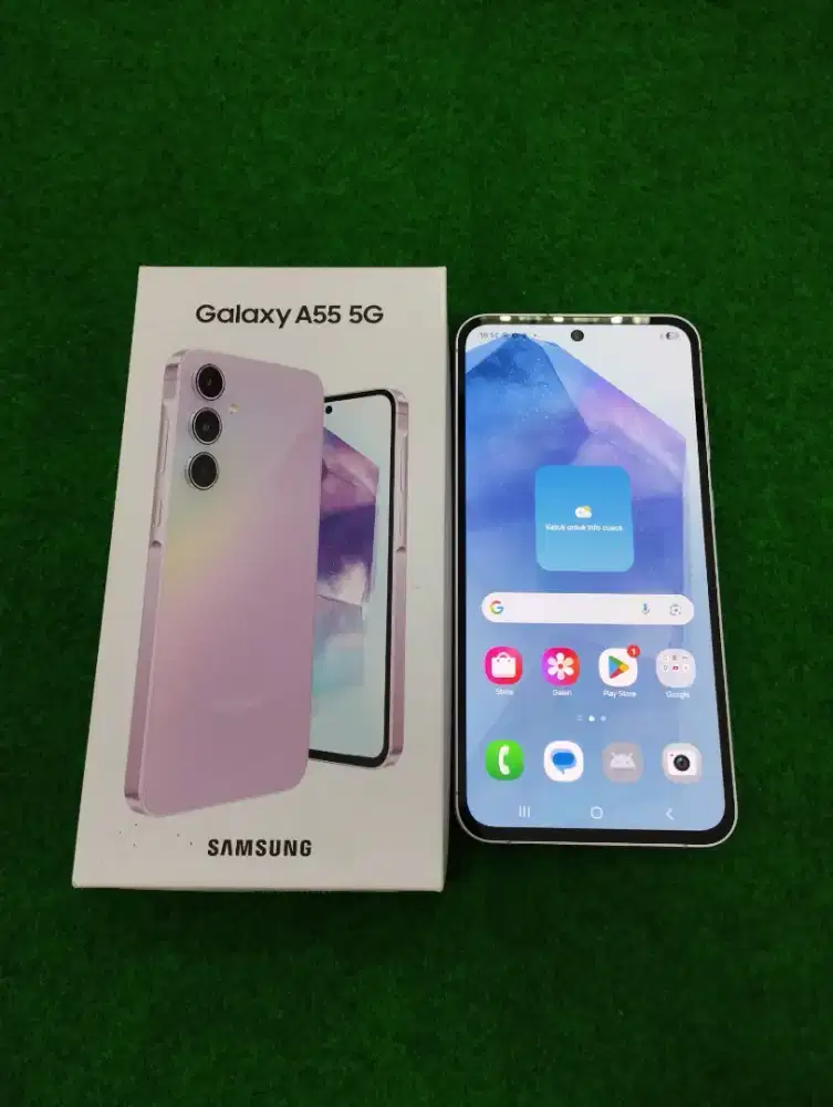 samsung A55 5G ram 8/256gb lengkap mulus