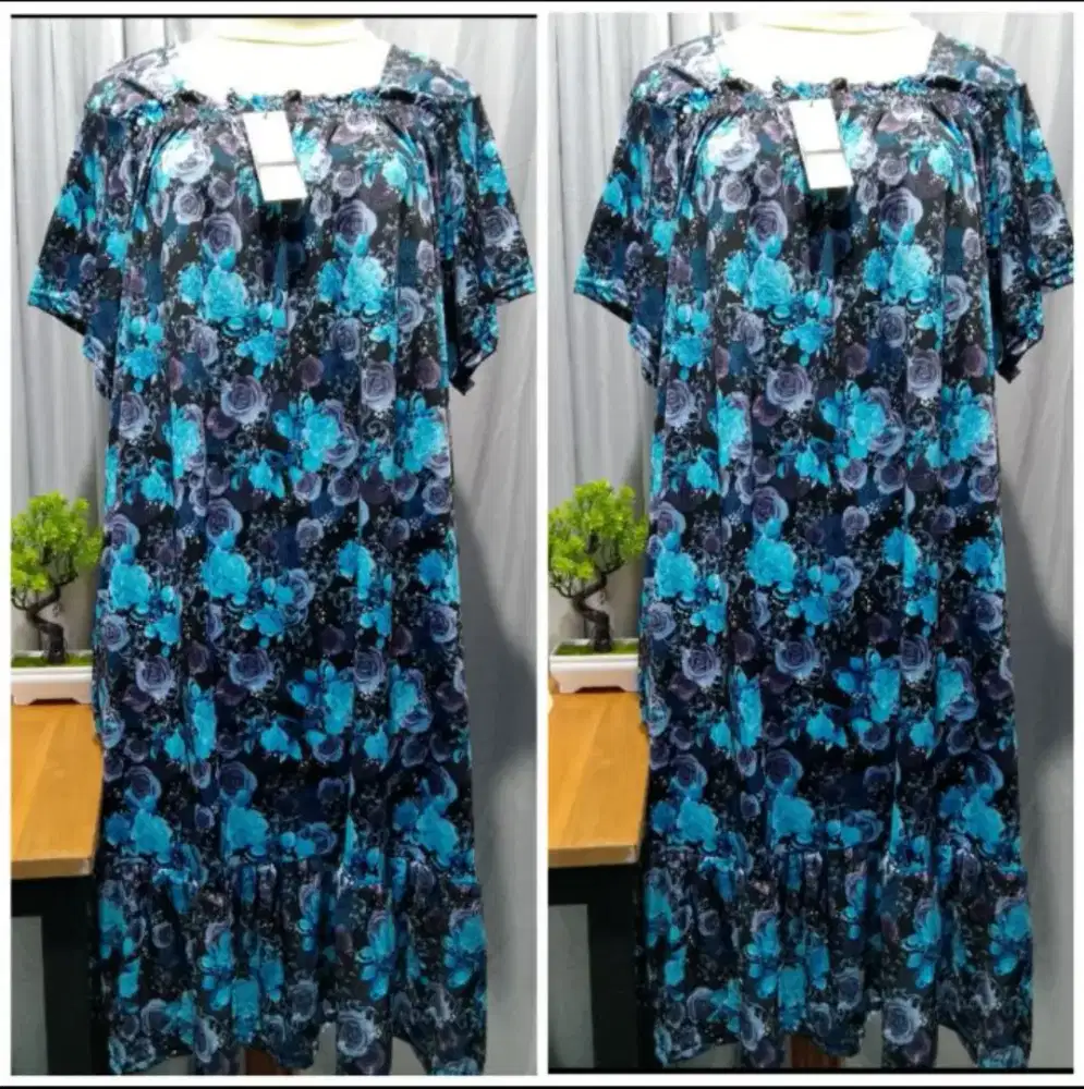 Daster Rempel Bahan Jersey (Baru) Bs Nego