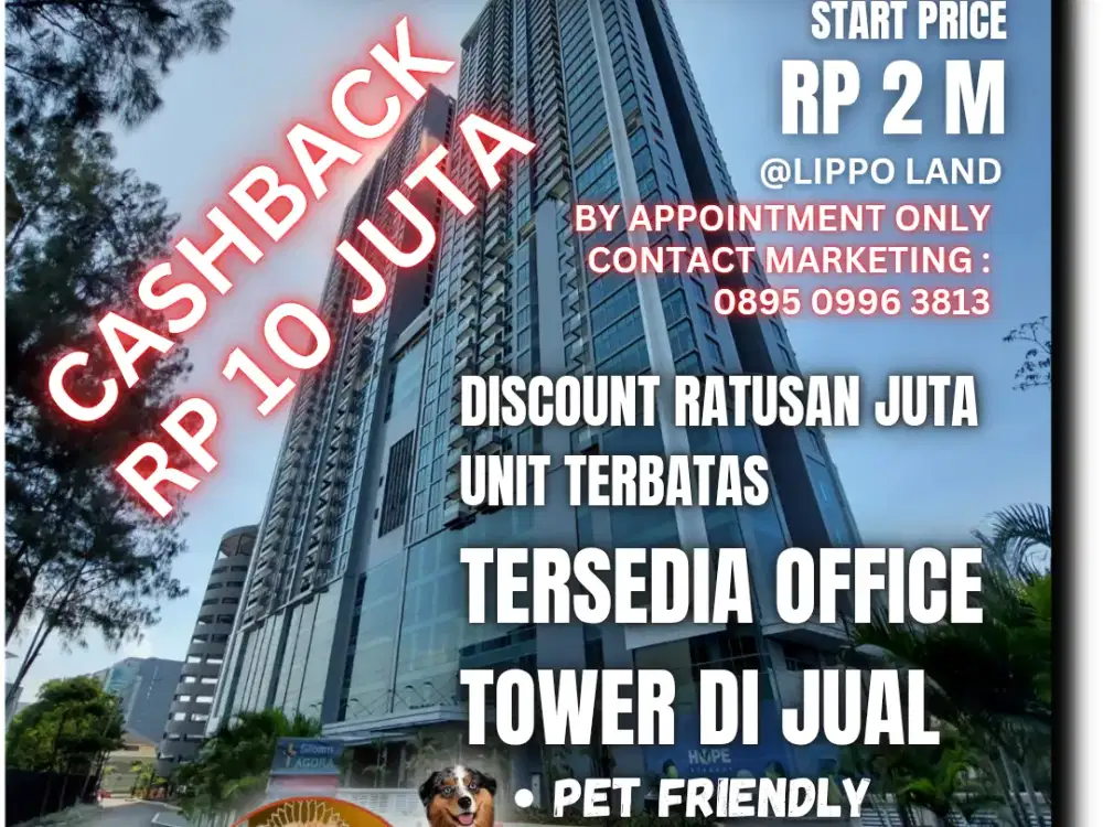 Pet Friendly Apartemen Holland Village Cempaka Putih Bisa Kpr Unit Baru Dekat Toll