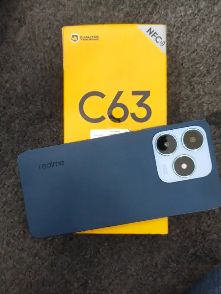Realme c63 ram 6+12/128 mulus komplit