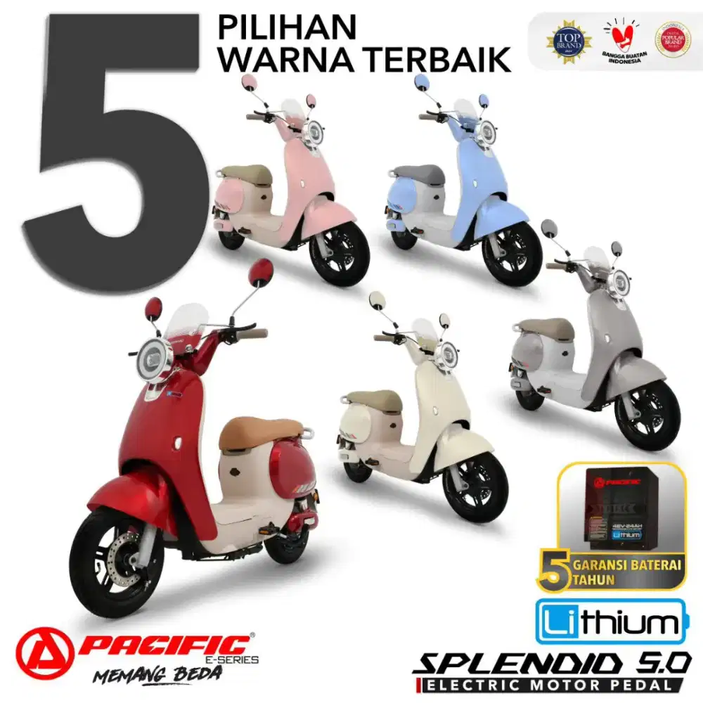 SEPEDA LISTRIK PACIFIC SPLENDID 5.0 (CASH & CREDIT)