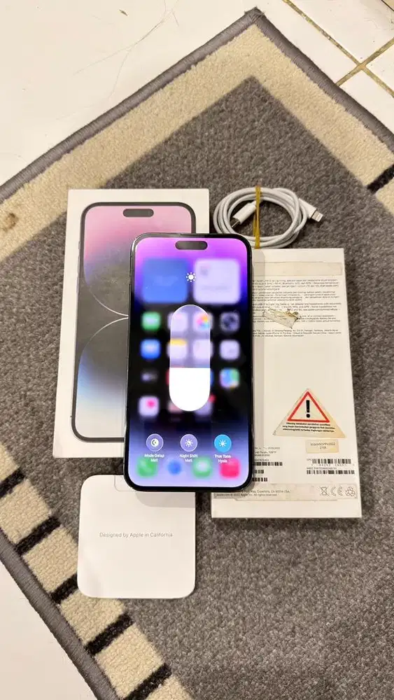 Iphone 14 Promax 128GB Deep Purple Resmi Ibox Lengkap