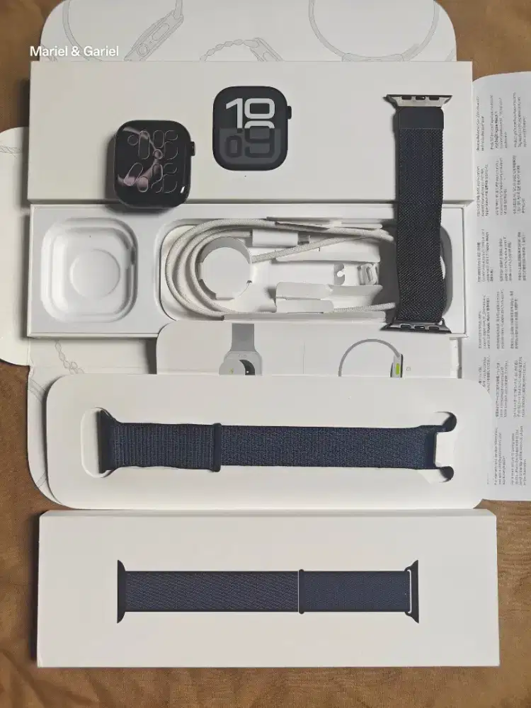 Apple Watch iWatch Series 10 46mm Jet Black BH 100% Garansi on Fullset