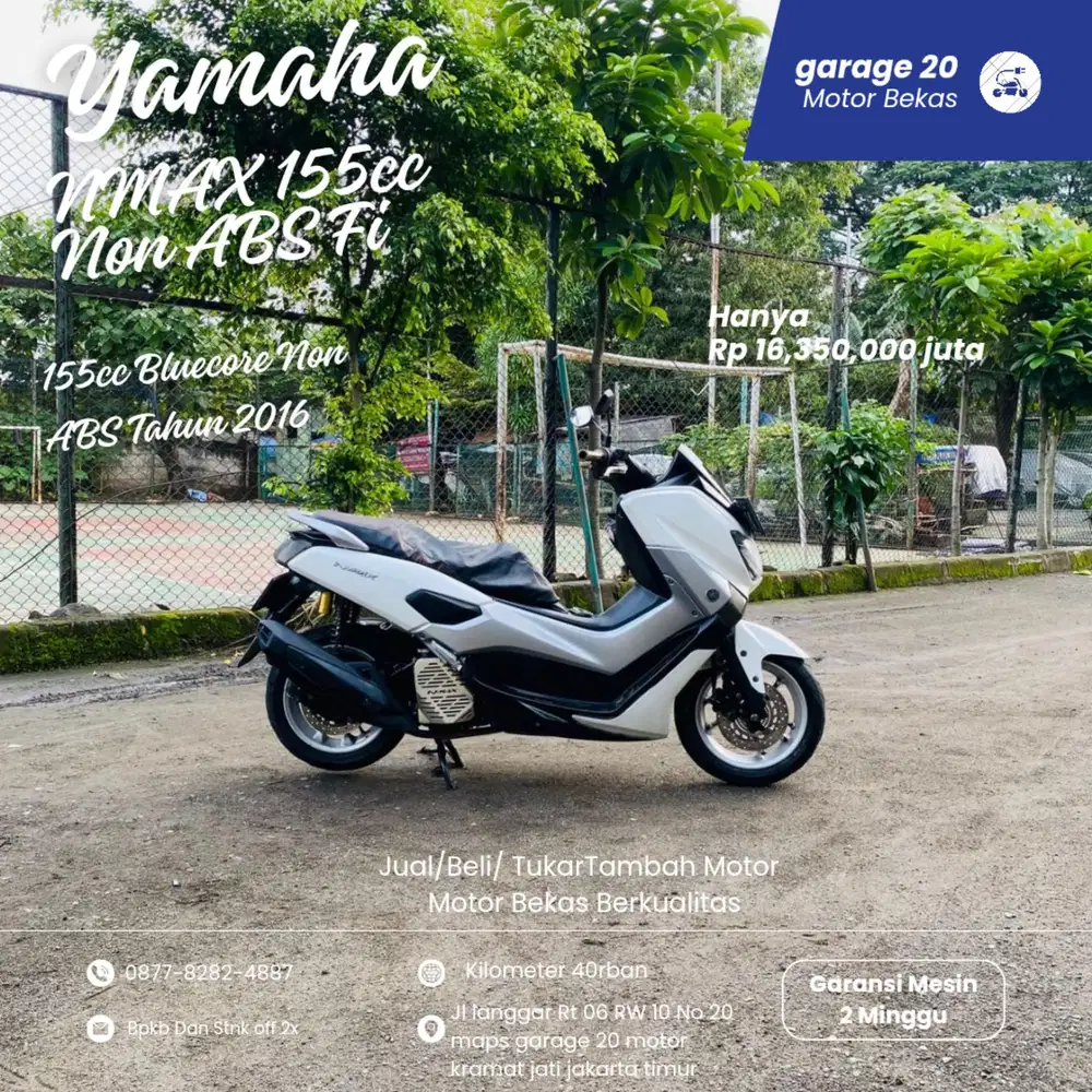 Yamaha NMAX 155cc Non ABS Fi Bluecore Tahun 2016 Pajak Off