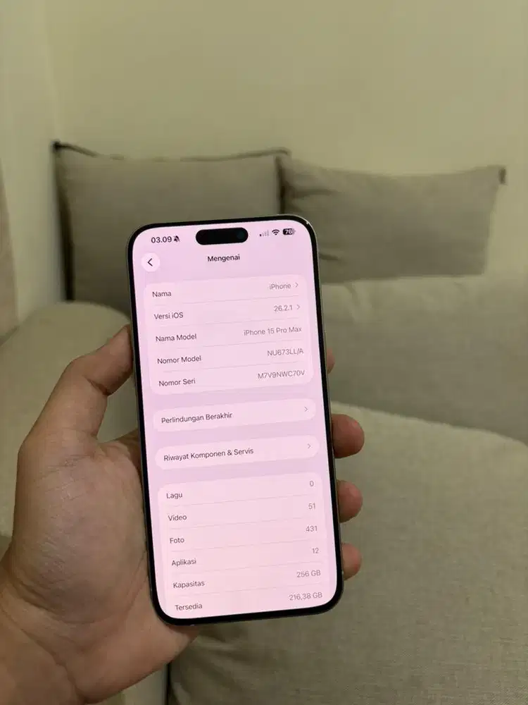 IPhone 15Promax 256gb Fulset