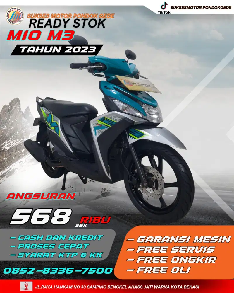 YAMAHA MIO M3 TAHUN 2024 MOTOR BEKAS BERGARANSI