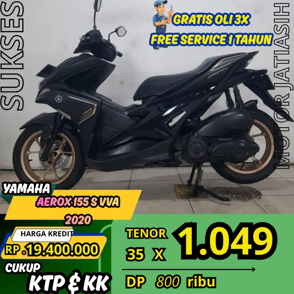 PROMO SPESIAL AEROX 155 S VVA 2020 DP MINIM CUMA 800 SYARAT KTP & KK