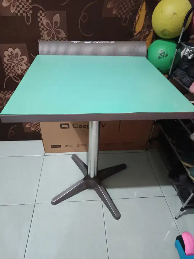 Meja cafe meja perseg meja serbagunai kaki stanless kokoh