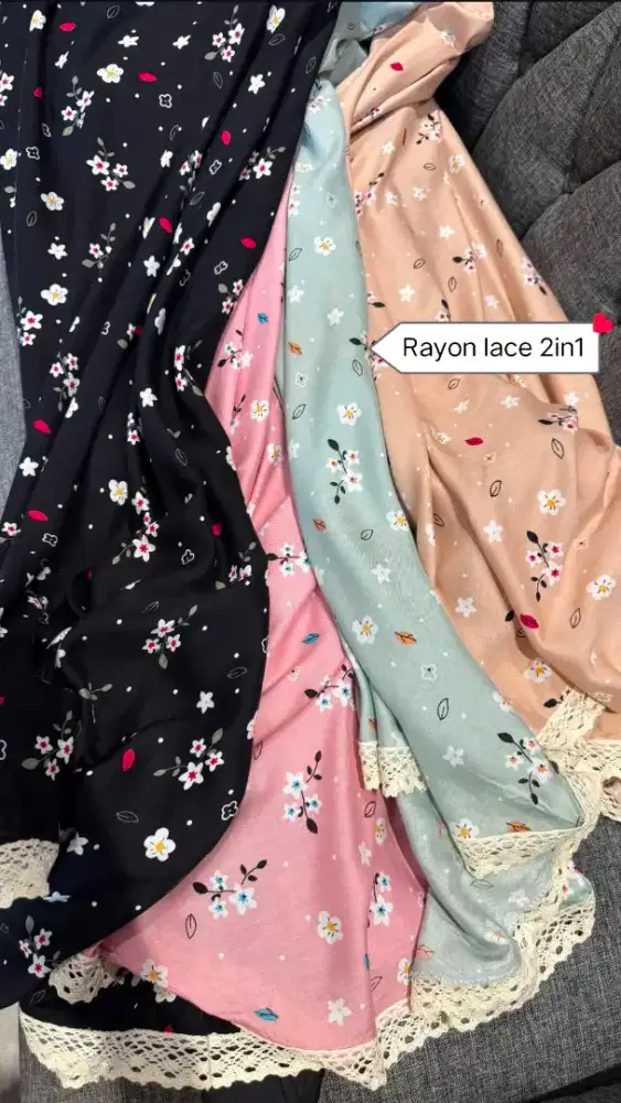 Mukena rayon lace 2in1