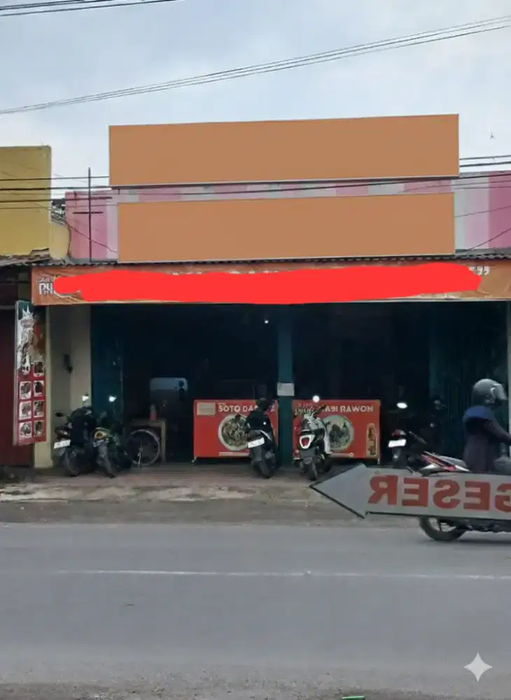 Dijual cepat bangunan pinggir jalan utama didaerah krian