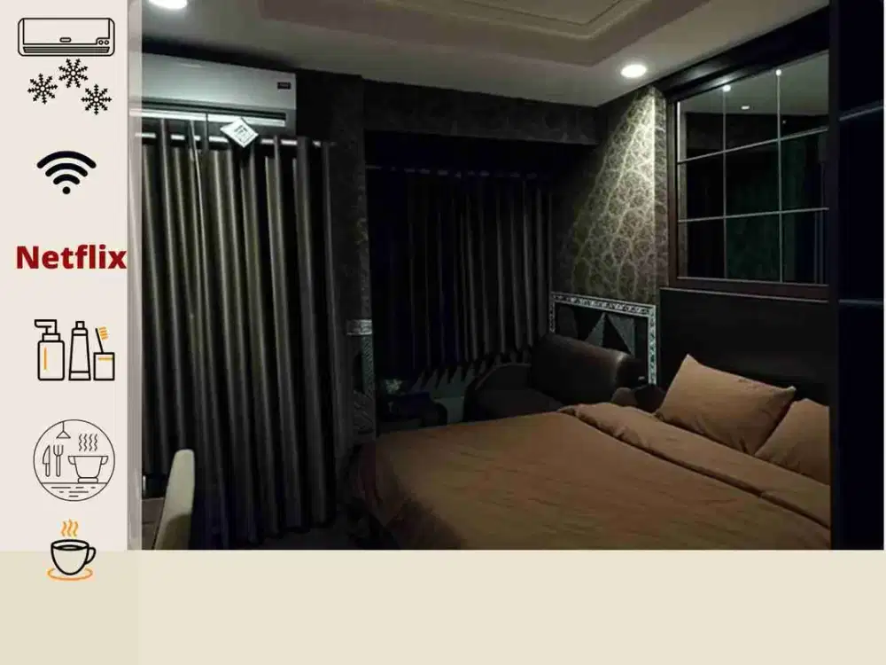 Mares 54 Margonda Residence 54 Apartemen Harian Transit Depok free netflix