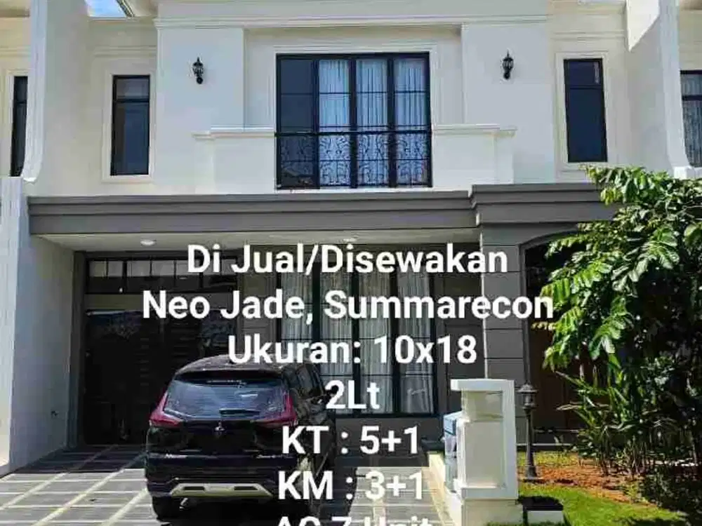 Di Jual/ Di Sewakan Rumah type Neo Jade, Summarecon Mutiara, Mks
