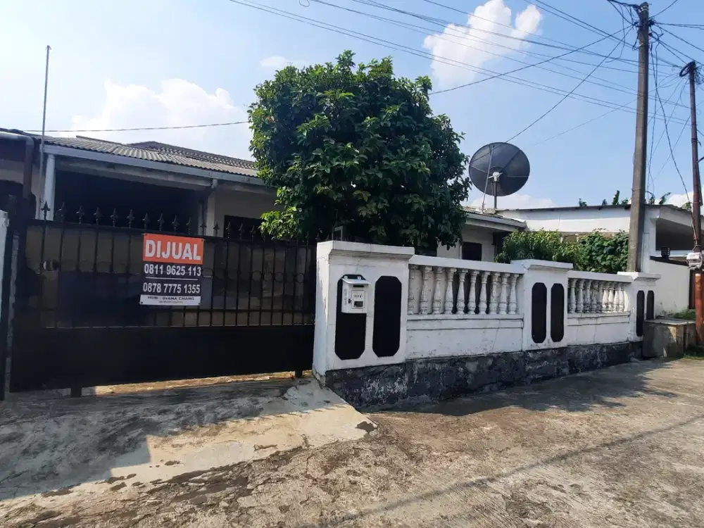 Dijual Cepat Rumah di Cimanggis-Depok 166m2, Dekat tol Cinere, Bebas banjir, Lingkungan Nyaman