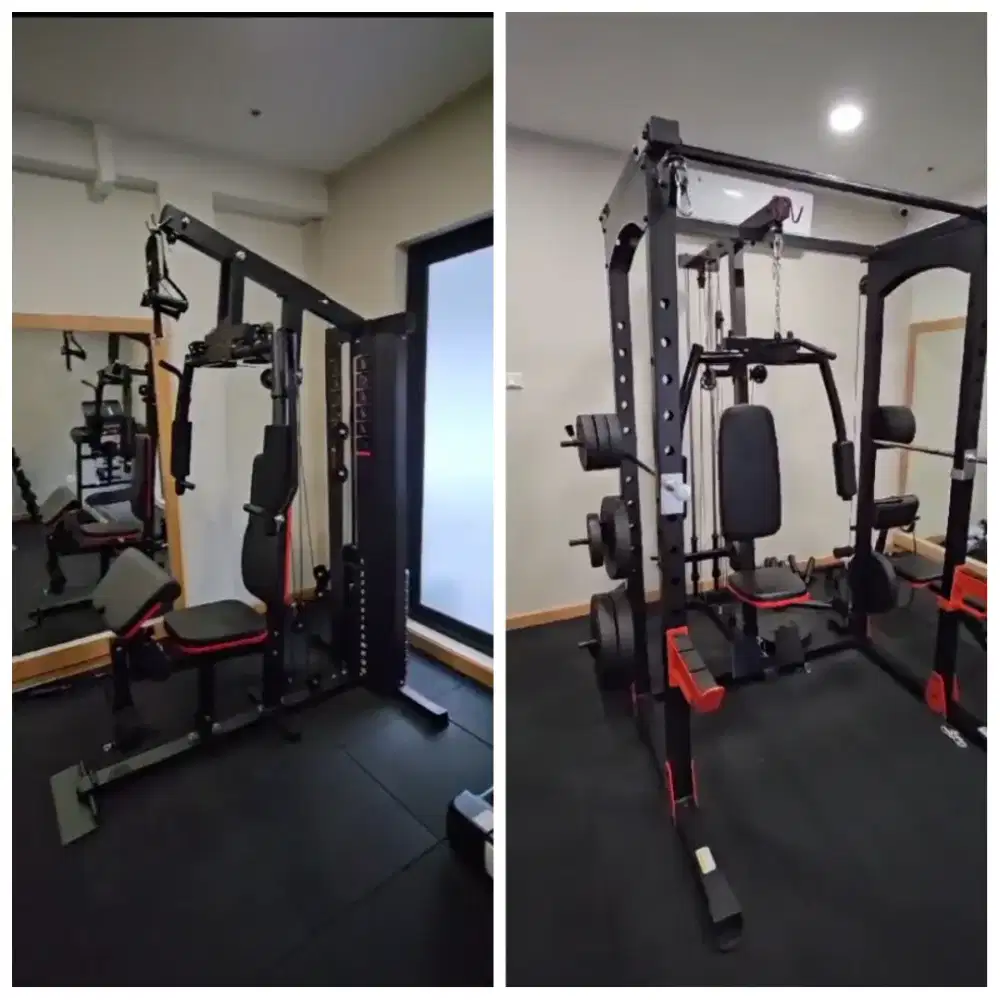 Paket Home Gym Sultan: Smith Machine Power Rack + Home Gym 1 Sisi
