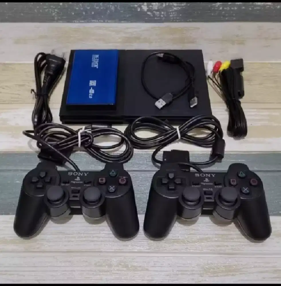 PS2 slim hardisk eksternal 40GB tinggal main