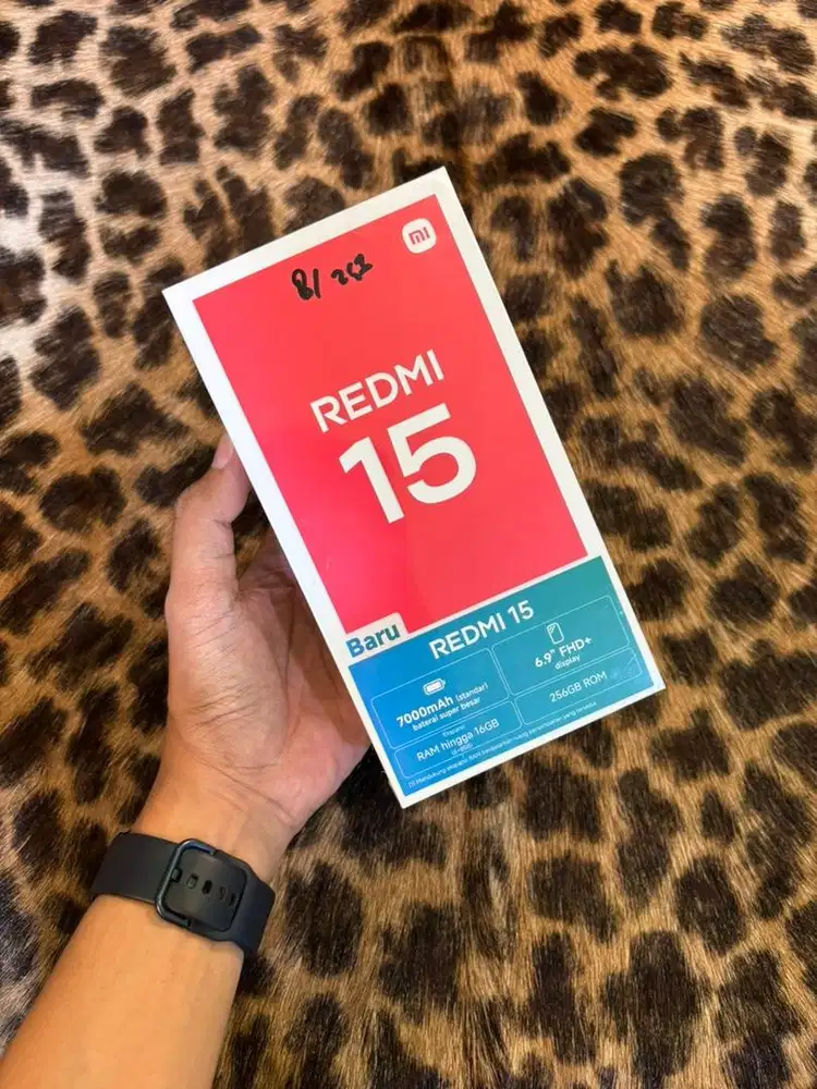 New Redmi 15 8/256GB Resmi (Black)