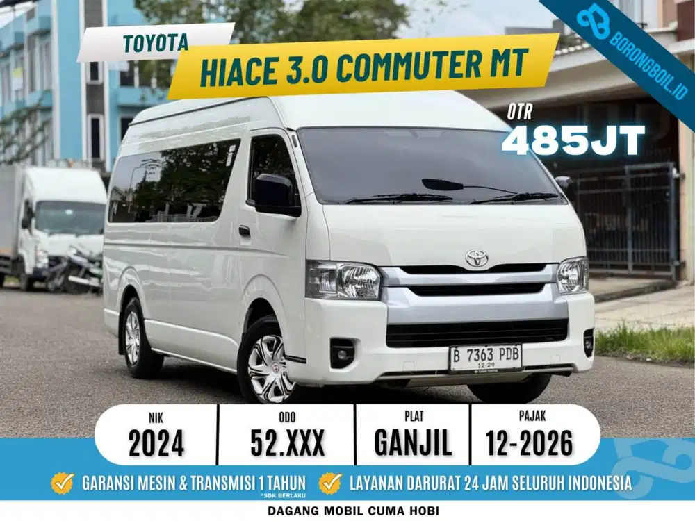 Toyota Hiace 3.0 commuter MT 2024 Putih