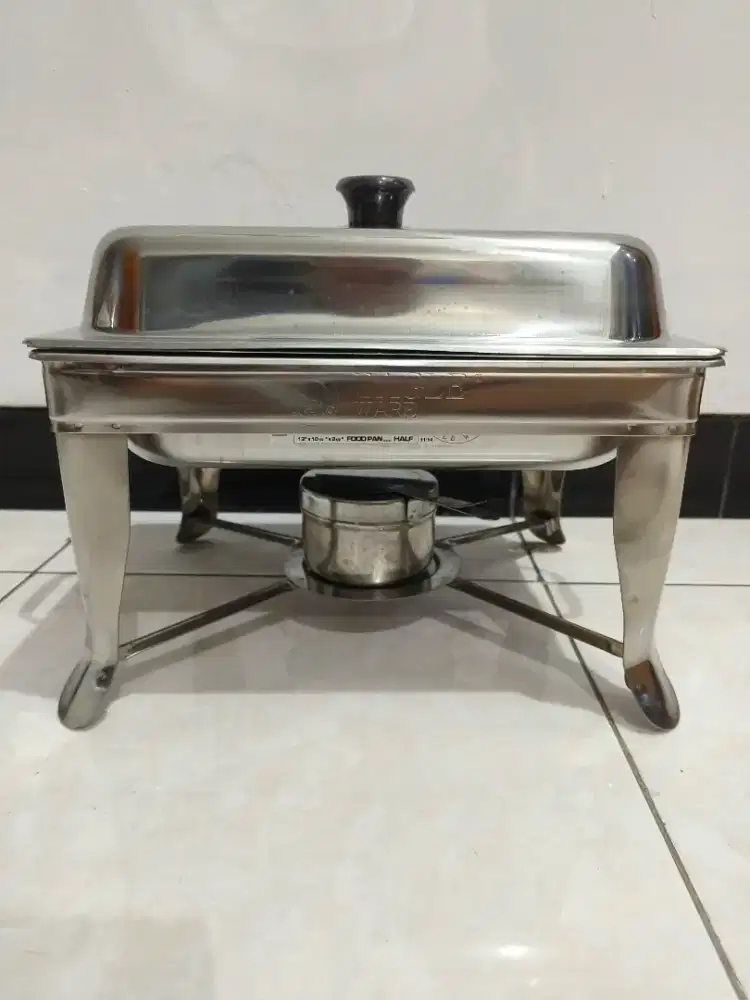 Pan hidangan dengan kompor Eagle Ware