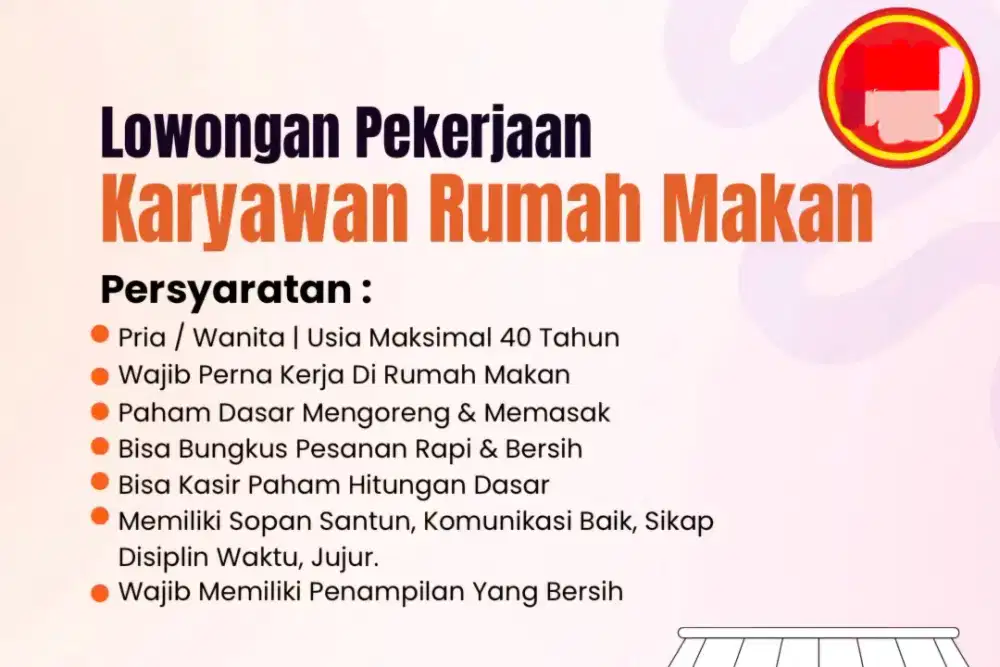 pegawai tempat makan